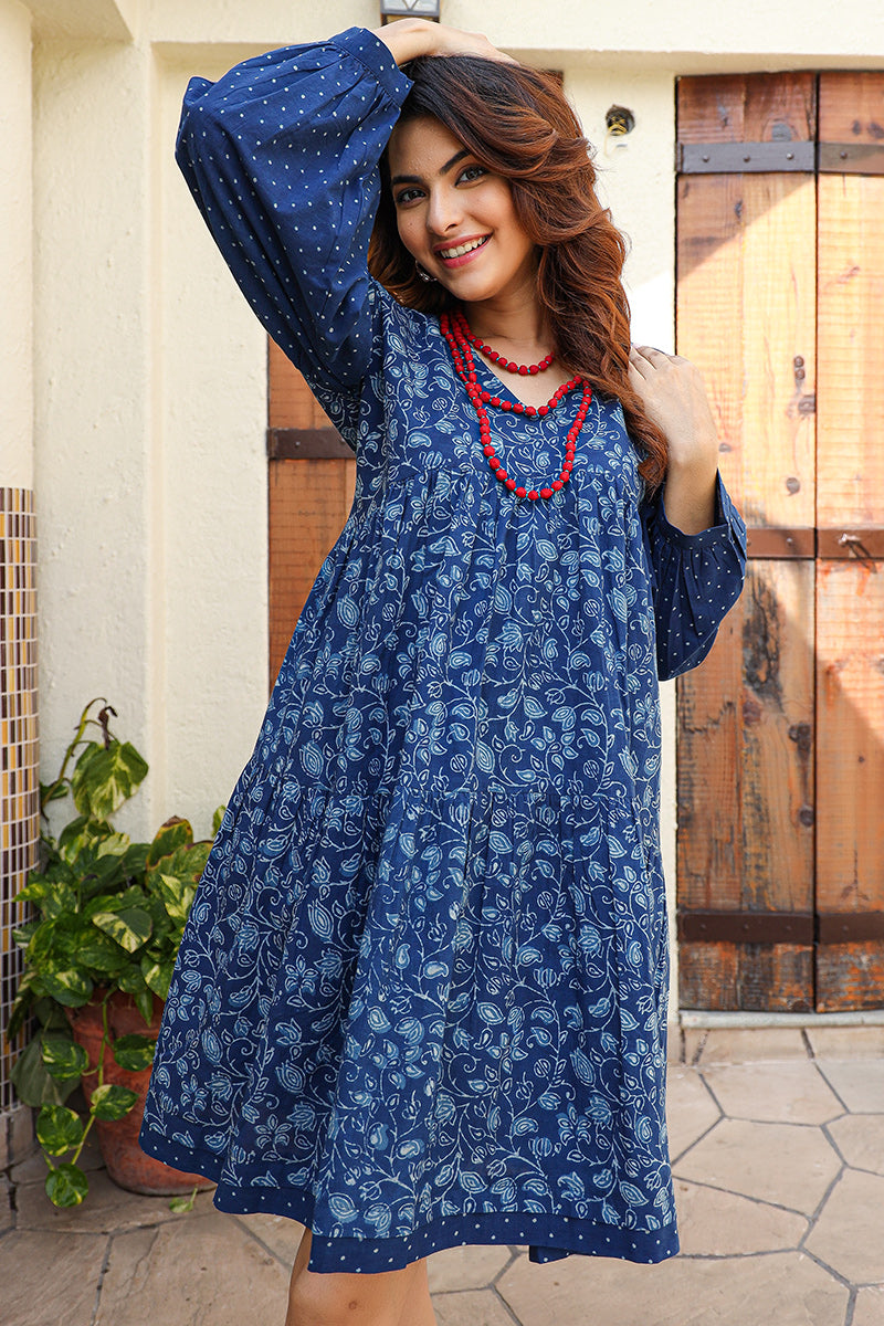 Jiya Indigo Dress